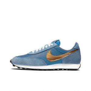 Nike Daybreak SP blue+Metallic gold shoes size 40.5